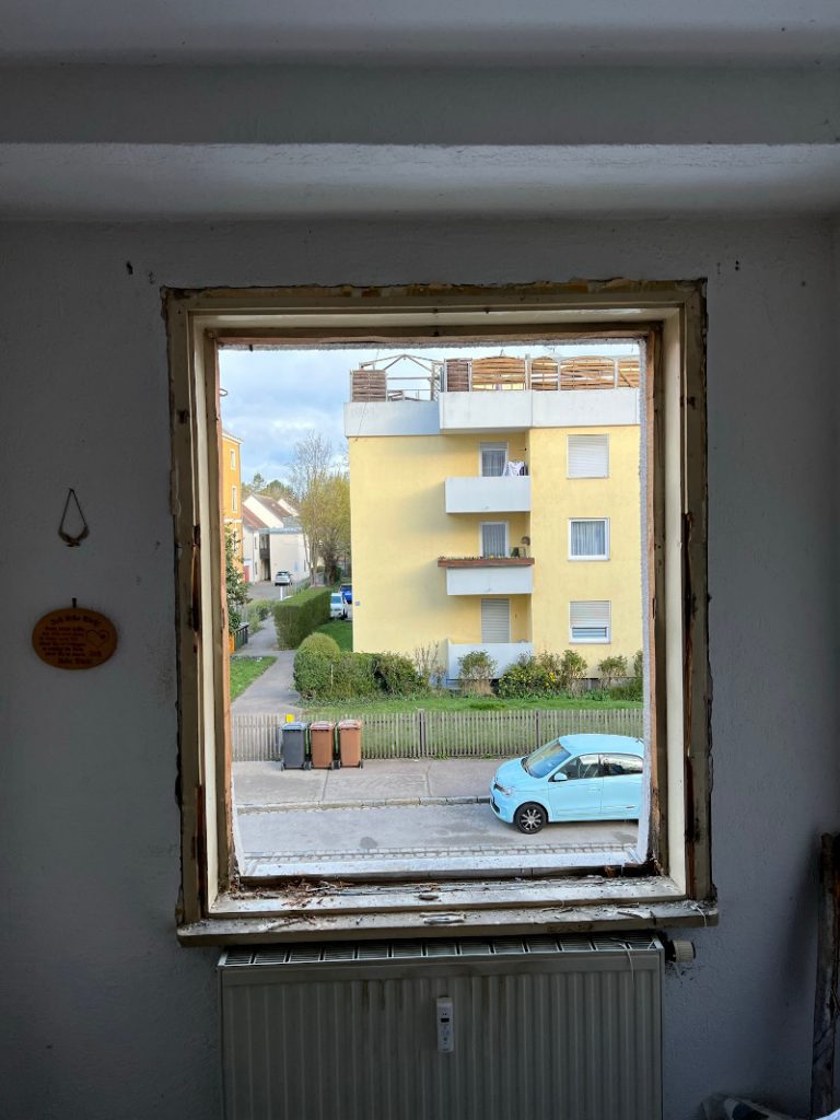 Fenster Altbau/ Renovierung, vorher