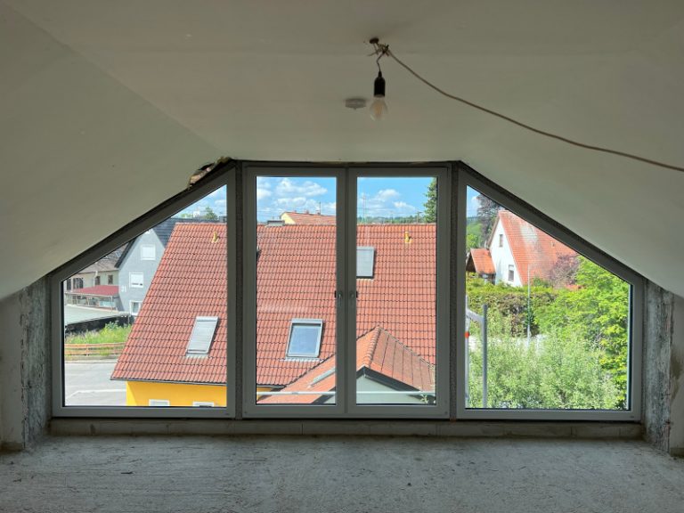 Fensterfront Innenansicht, Altbau/Renovierung